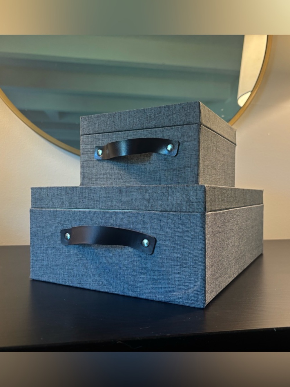 Fabric Covered Nesting Letter Boxes